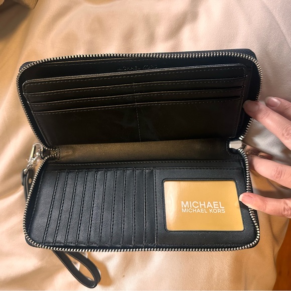 Michael Kors Black Leather Wallet - Picture 2 of 3